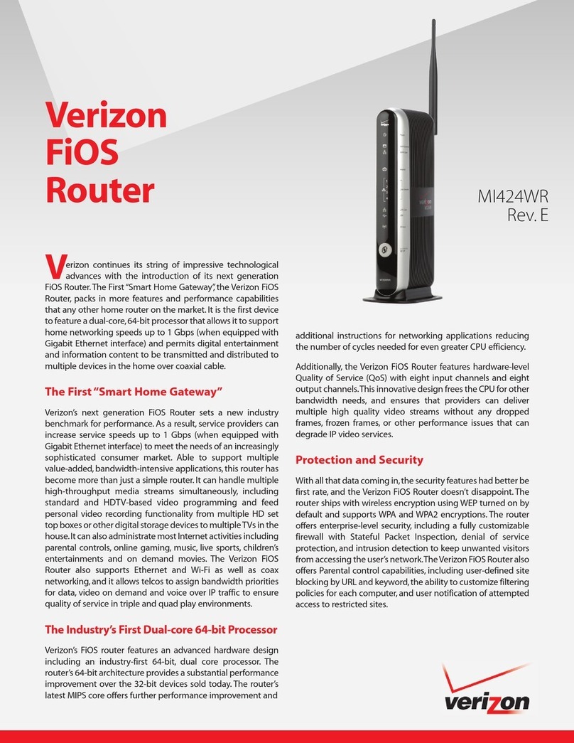 Verizon FiOS MI424WR datasheet