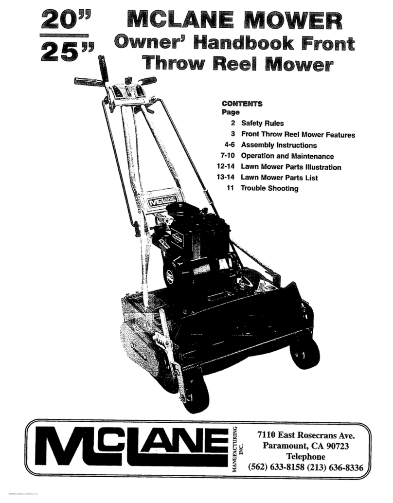 Mclane 20" Owner's handbook