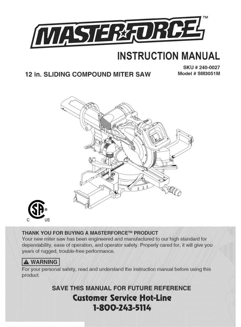MasterForce SM3051M User manual