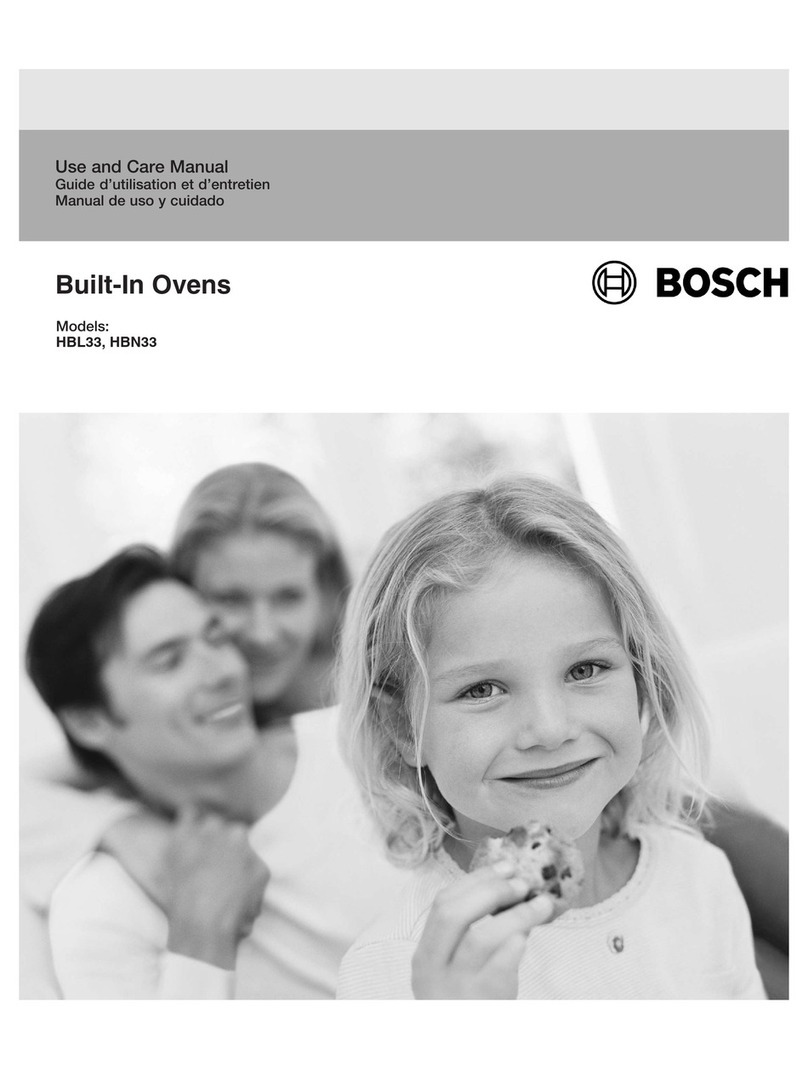 Bosch HBL33 use and care manual