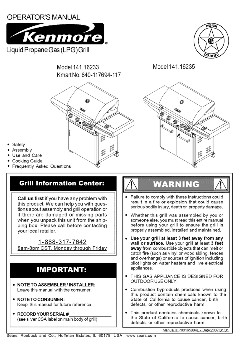 Kenmore 141.16233 User manual