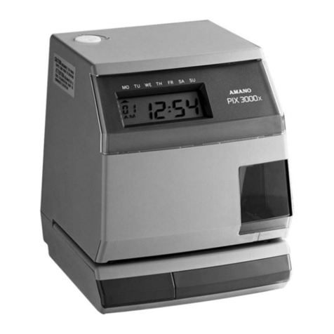 Amano PIX-3000x Series User manual