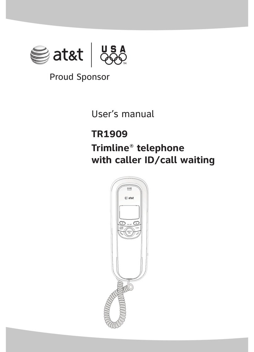 AT&T Trimline TR1909 User manual