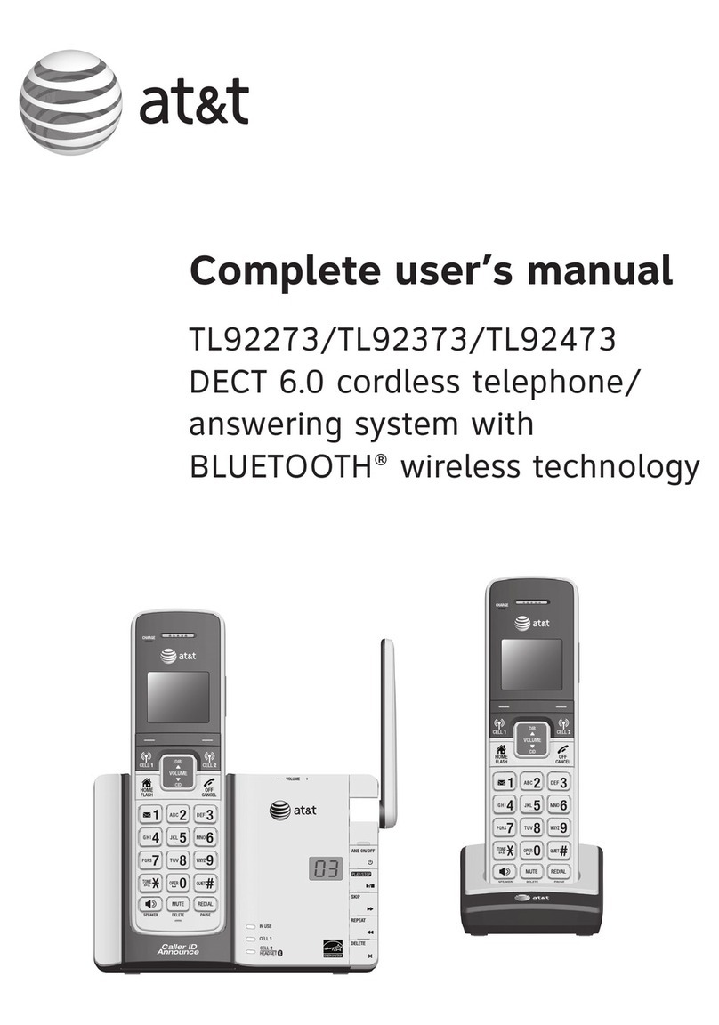 AT&T TL92273 User manual