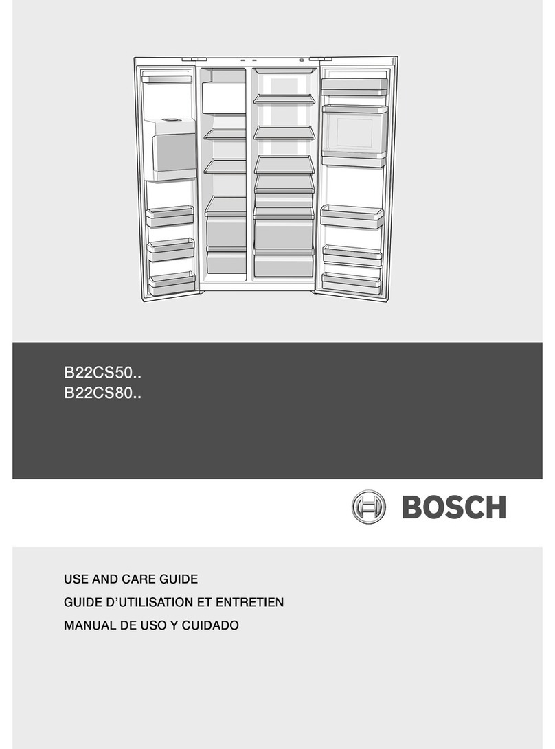 Bosch B22CS50 Series Use and care guide