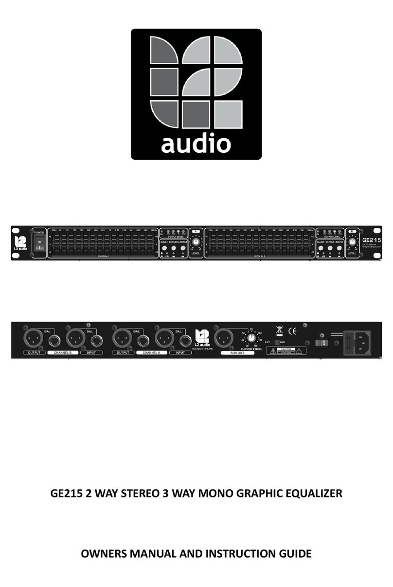 L2 Audio GE215 Owners manual and instruction guide