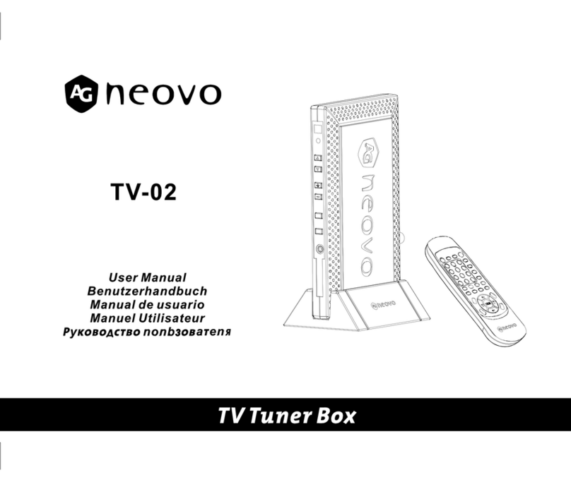 AG Neovo TV-02 user manual