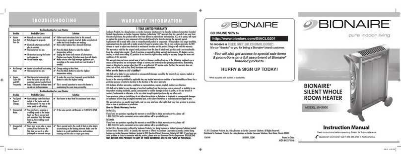 Bionaire BH3950 User manual