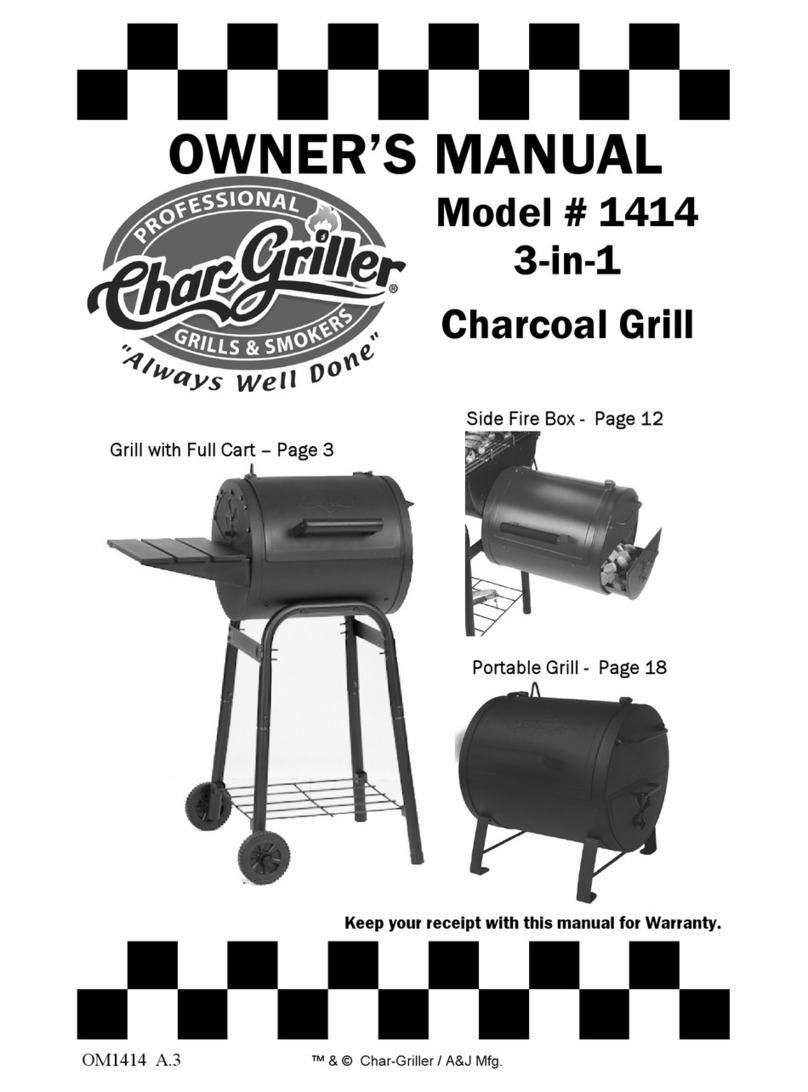 Char-Griller 1414 User manual
