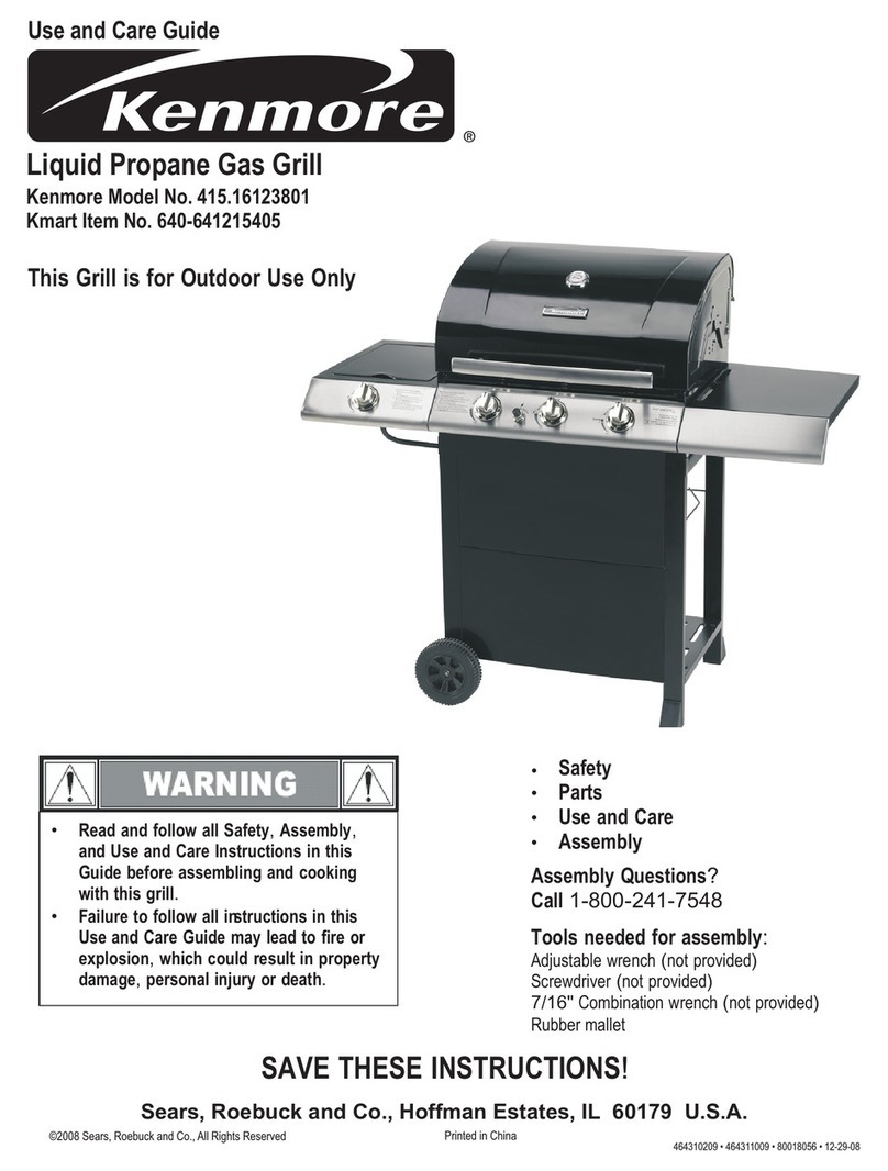 Kenmore 415.16123801 Use and care guide