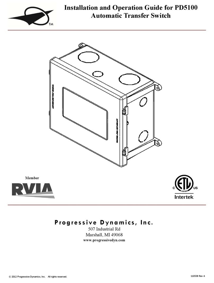 Progressive PD5100 Installation and operation guide Progressive PD5100 Installation and operation guide