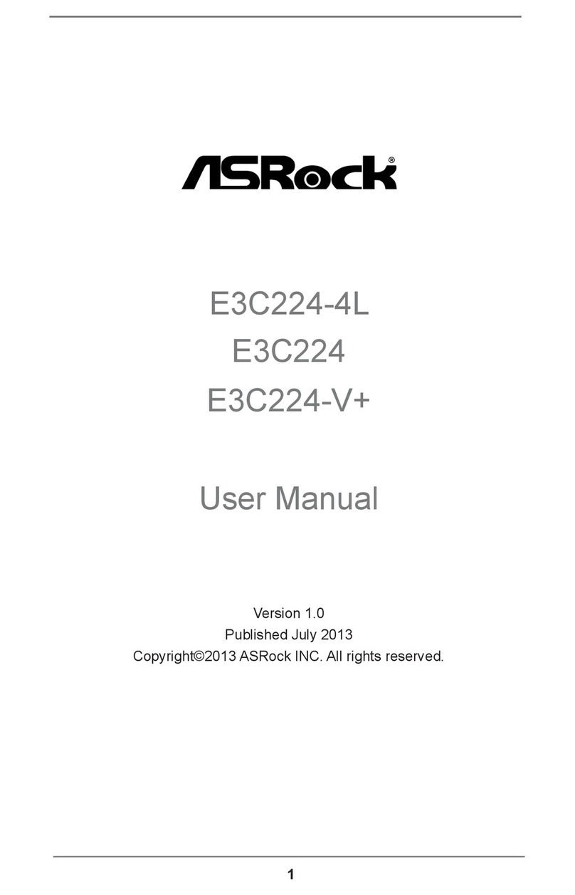ASROCK E3C224 User manual