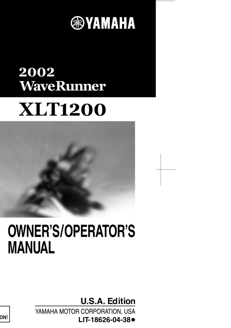 Yamaha XLT1200 WaveRunner 2002 Owner's/operator's manual