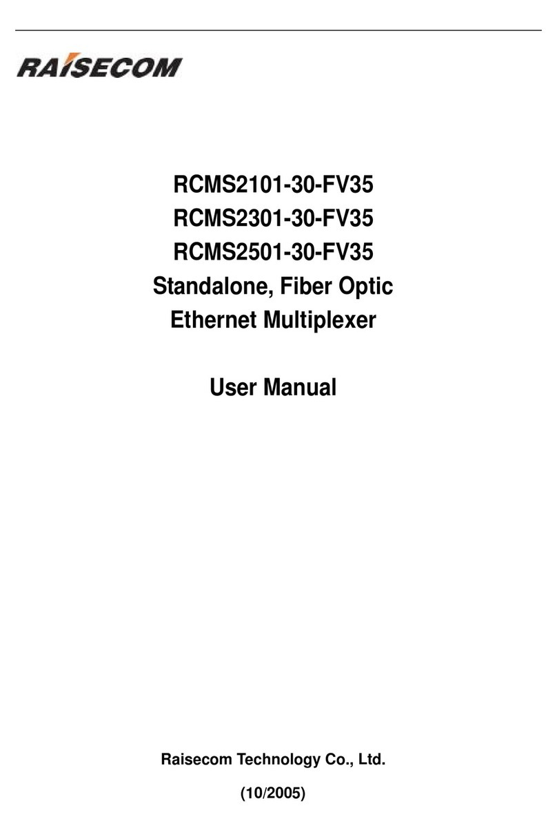 Raisecom RCMS2101-30-FV35 User manual