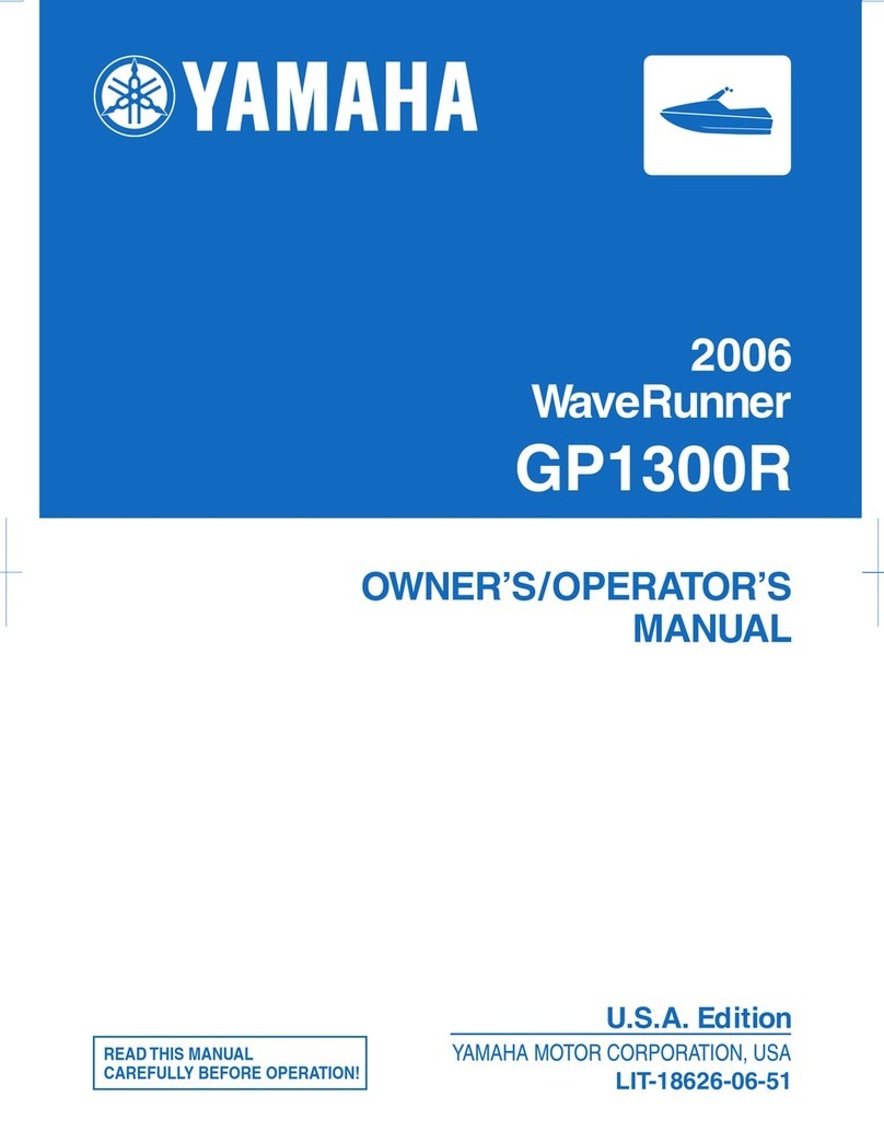 Yamaha GP1300R WaveRunner 2006 Owner's/operator's manual