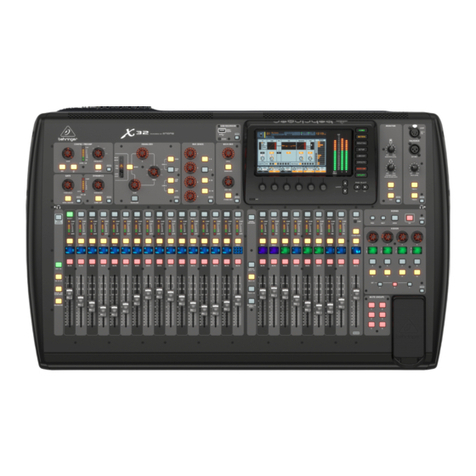 Behringer X32 DIGITAL MIXER User manual