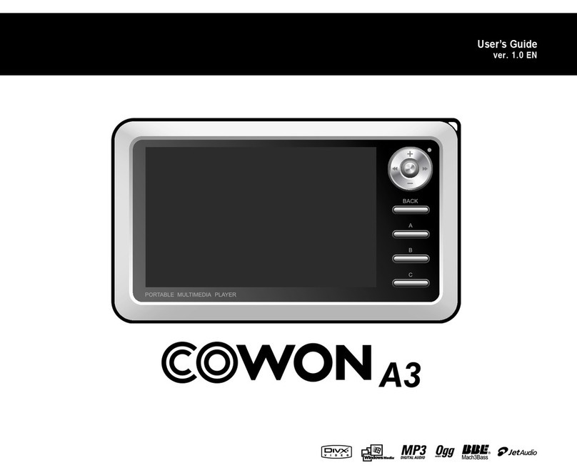 Cowon A3 User manual
