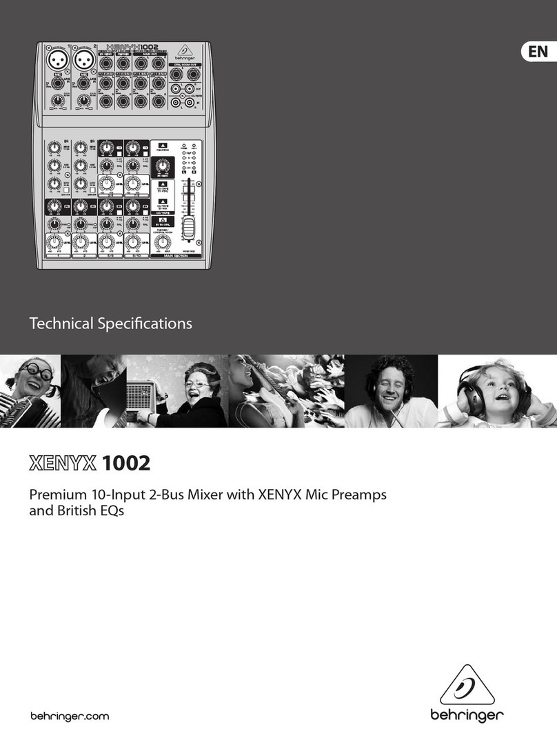Behringer XENYX 1002 User manual