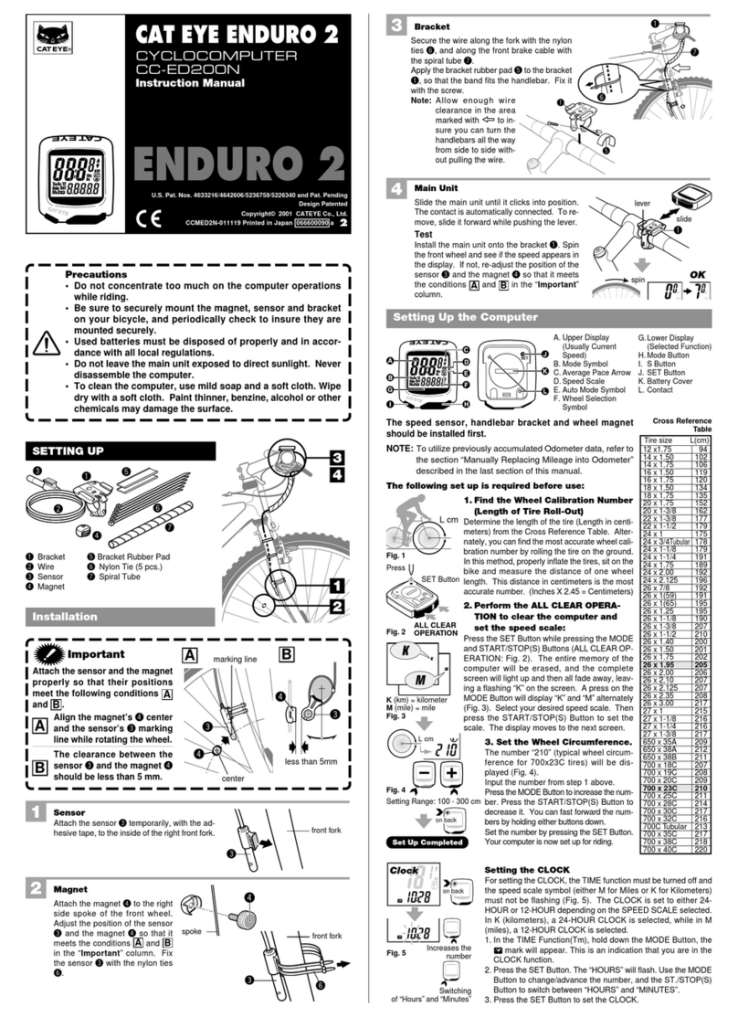 Cateye CC-ED200N User manual