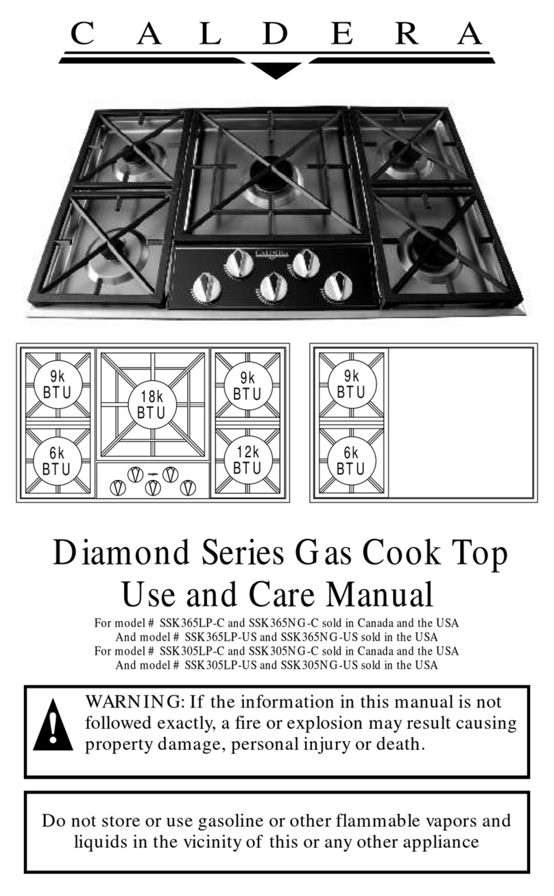 Caldera Diamond Series use and care manual