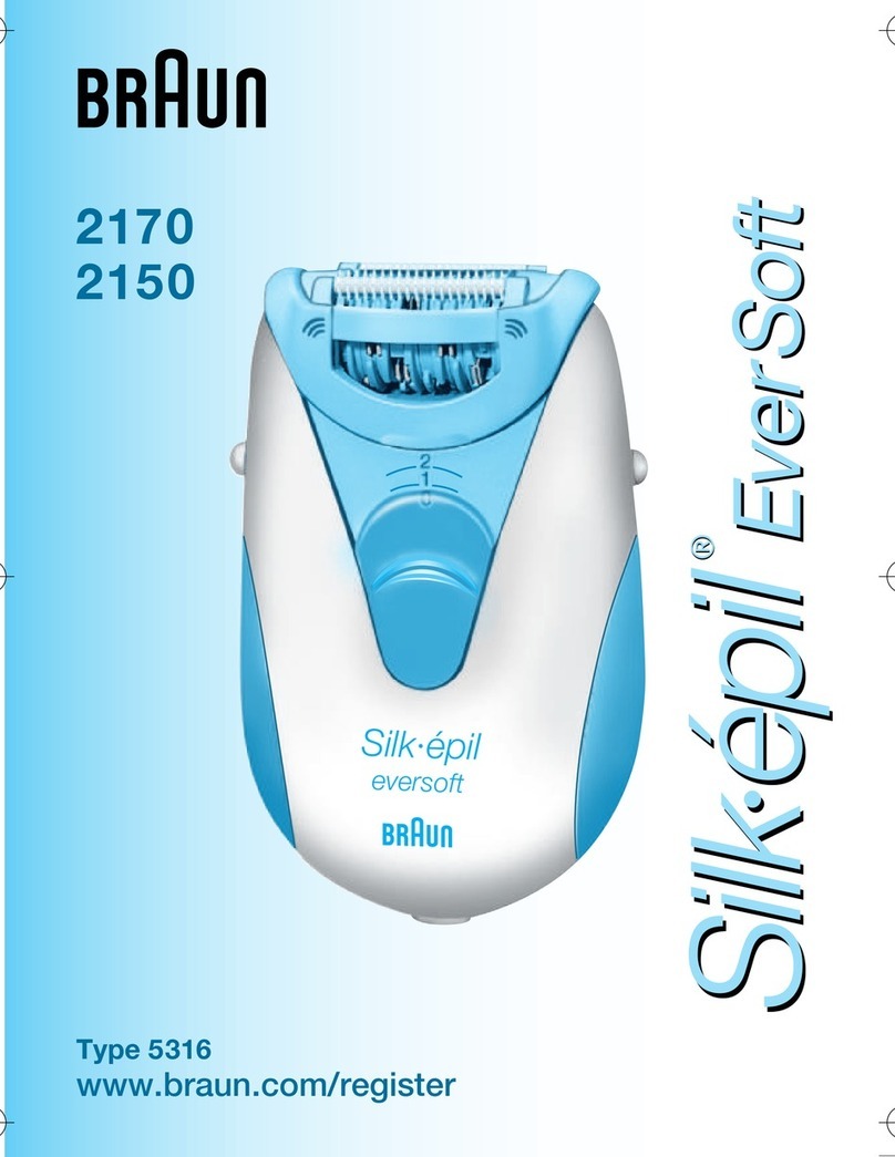 Braun Silk epil EverSoft 2170 User manual