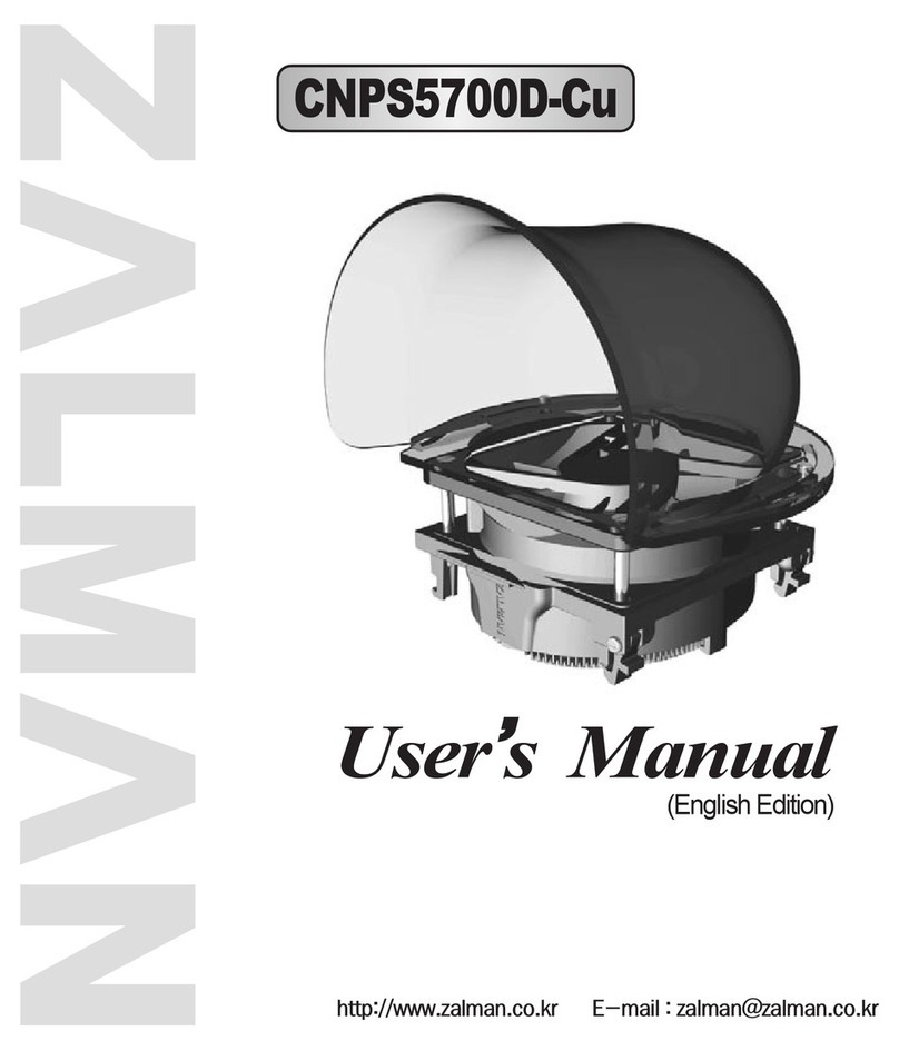 ZALMAN CNPS5700D-Cu User manual