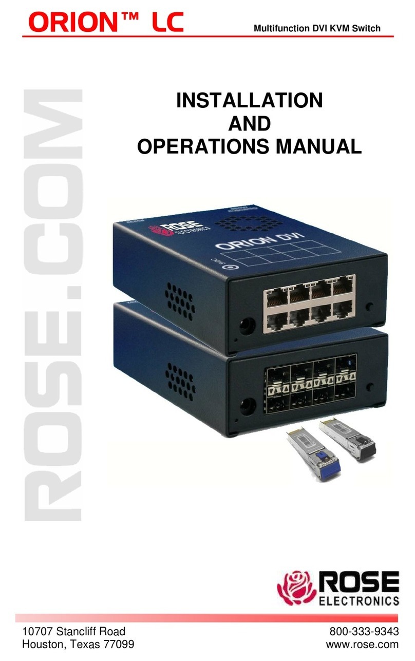 Rose electronics ORION lc User manual