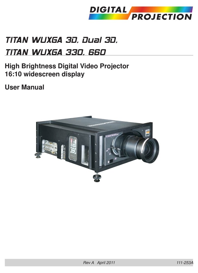 Digital Projection TITAN WUXGA 3D User manual Digital Projection TITAN WUXGA 3D User manual
