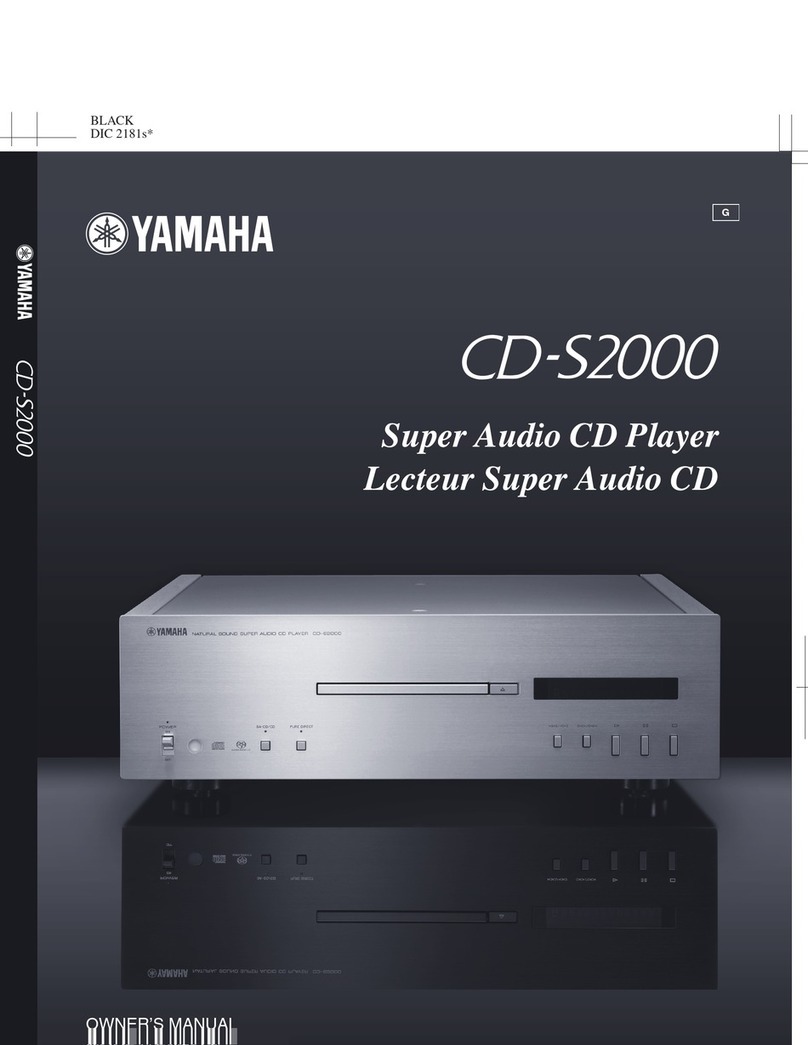 Yamaha CD S2000 - SACD Player User manual