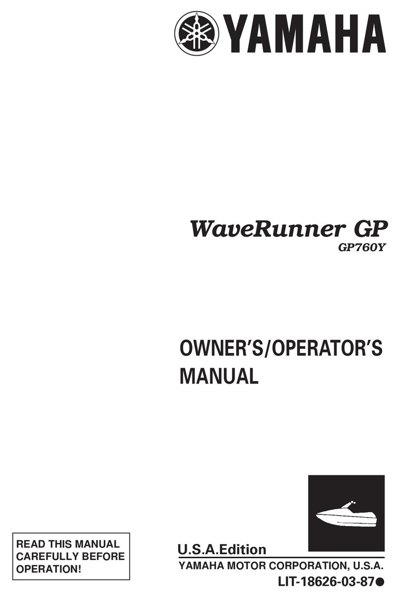 Yamaha GP760Y WaveRunner GP Owner's manual