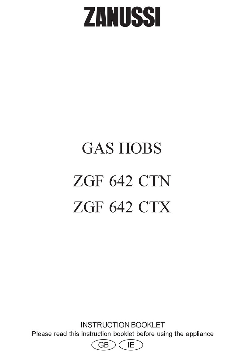Zanussi ZGF 642 CTX User manual