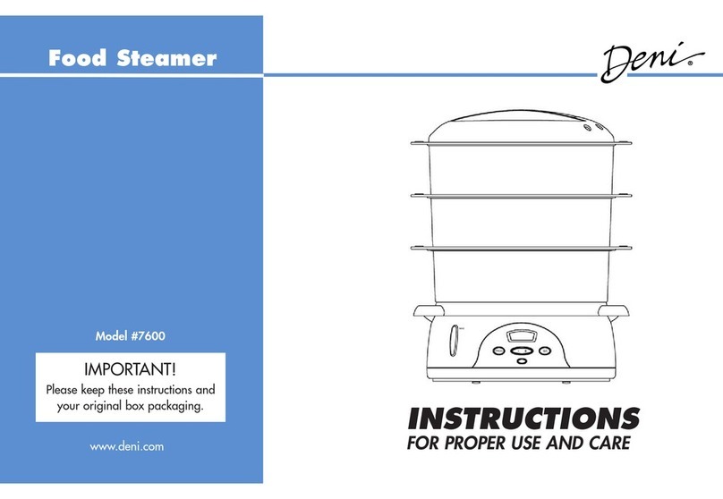 Deni 7600 Instructions for proper use and care
