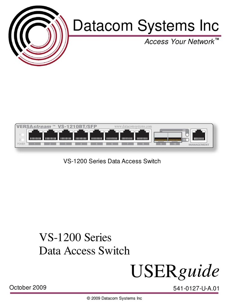 Datacom Systems VS-1200 Series user guide