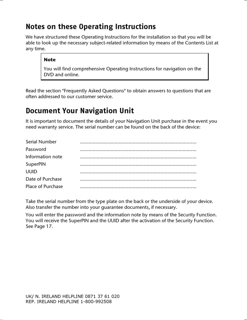 Medion Navigation Unit User manual