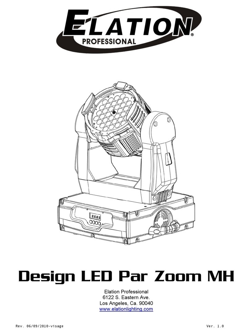 Elation Design LED Par Zoom MH User manual