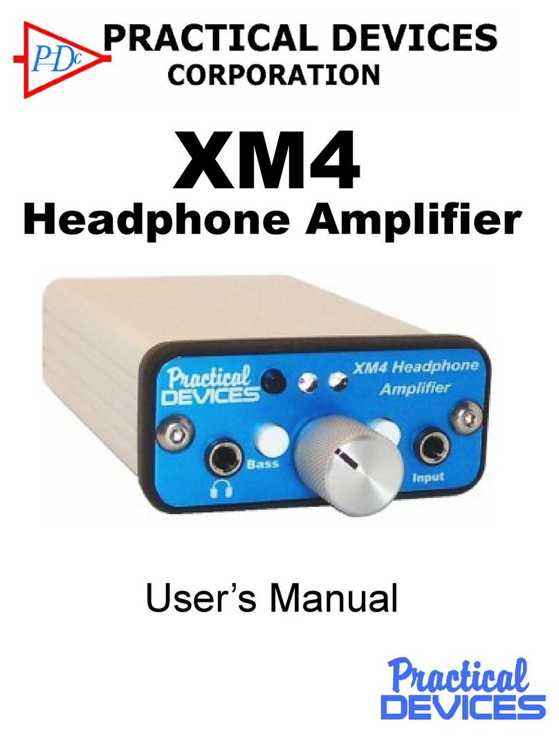 Practical Devices XM4 user manual