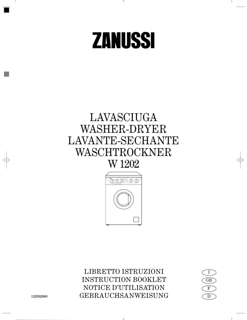 Zanussi W1202 User manual