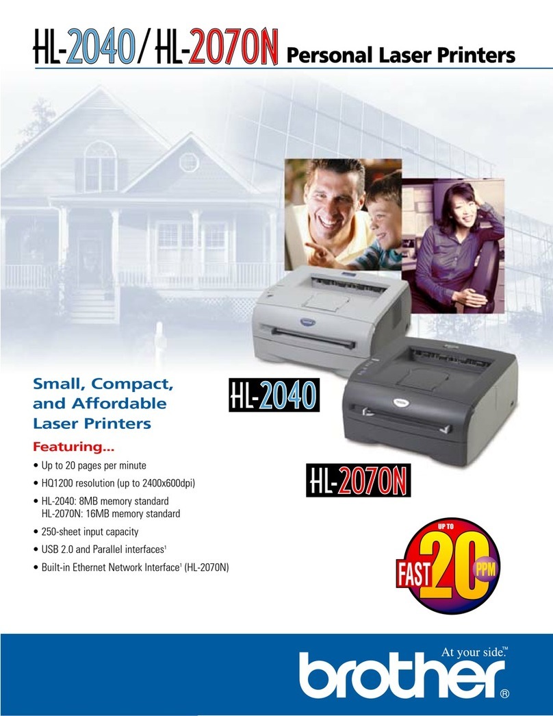 Brother HL-2070N User manual