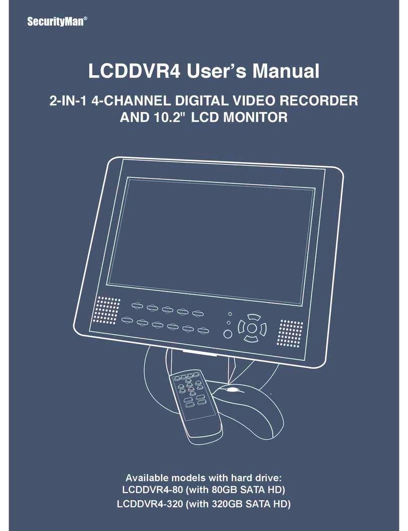 SecurityMan LCDDVR4 user manual