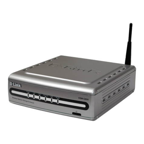 D-Link DSM-G600 - MediaLounge Wireless G Network Storage Enclosure NAS... User manual D-Link DSM-G600 - MediaLounge Wireless G Network Storage Enclosure NAS... User manual