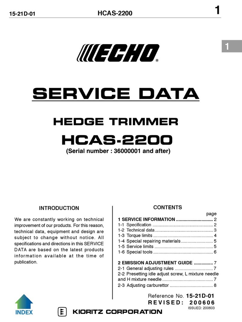 Echo HCAS-2200 Mounting instructions