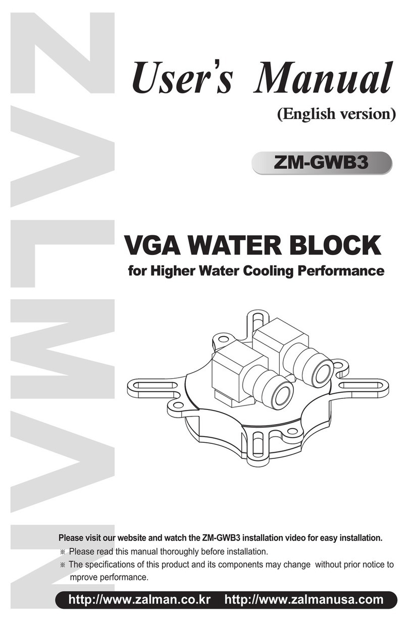 ZALMAN ZM-GWB3 User manual ZALMAN ZM-GWB3 User manual