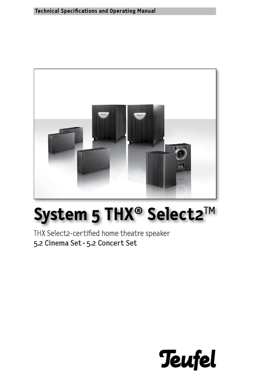 Teufel System 5 THX Select2 User manual