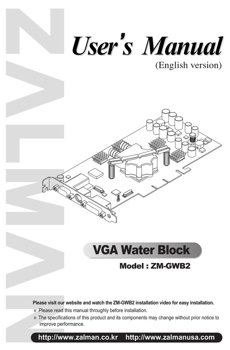 ZALMAN ZM-GWB2 user manual