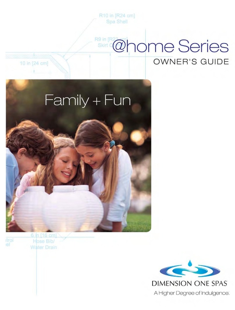 Dimension One Spas Home Series User manual Dimension One Spas Home Series User manual
