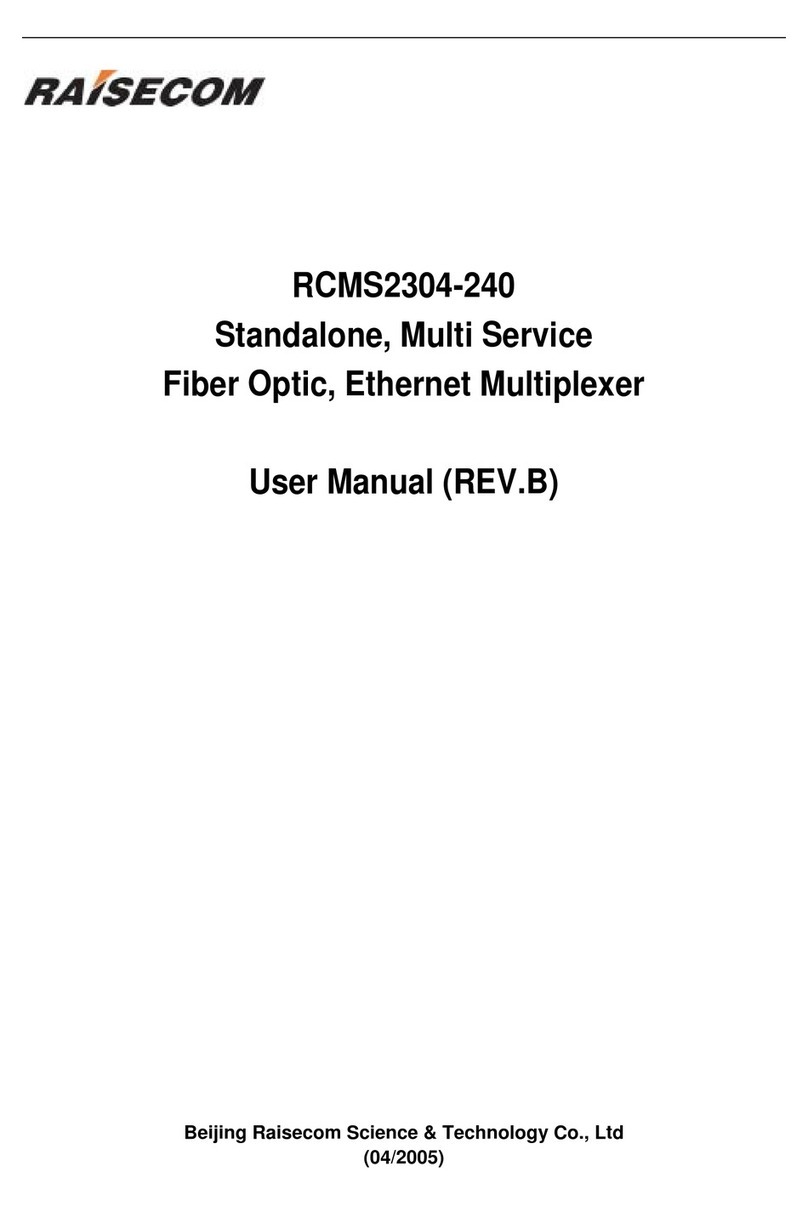 Raisecom RCMS2304-240 User manual