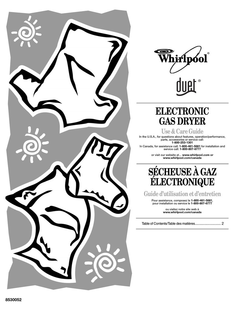 Whirlpool Duet Steam User manual