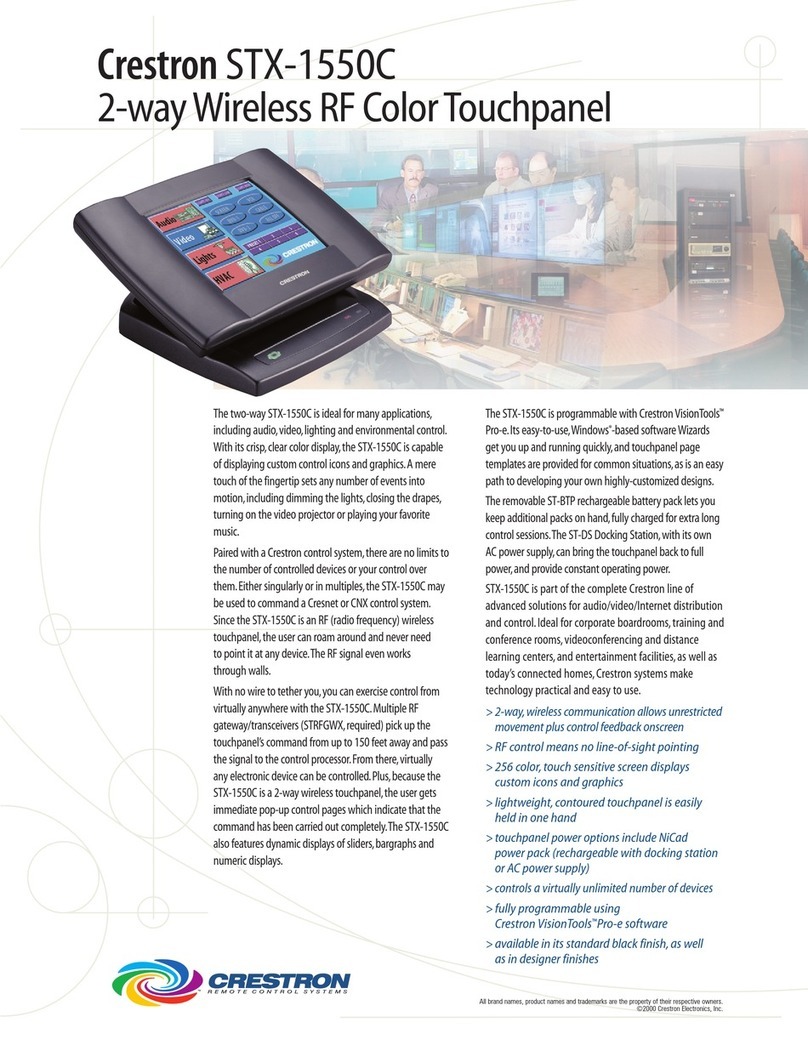 Crestron STX-1550C User manual