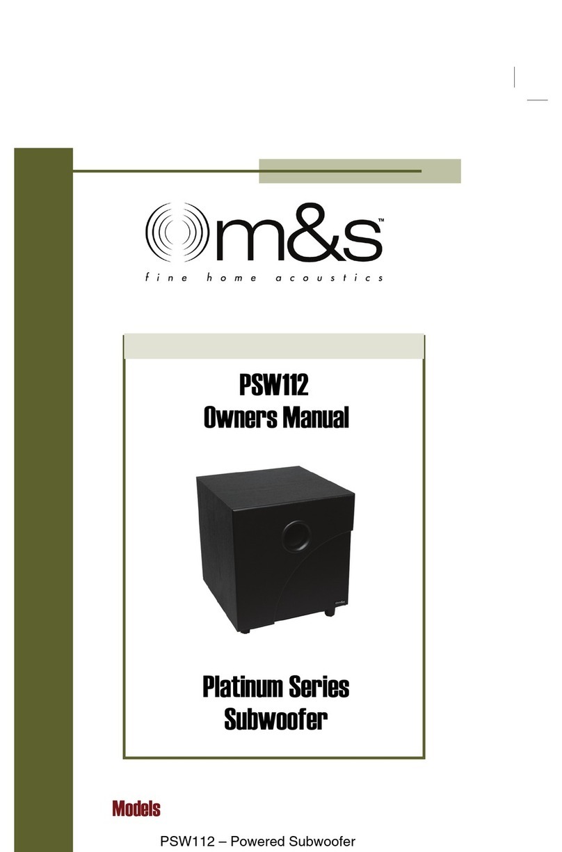 M&S Systems PSW112 owner's manual