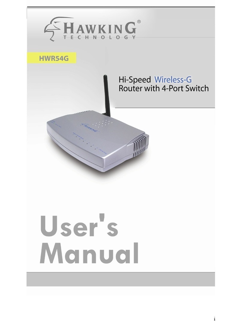 Hawking HWR54G user manual